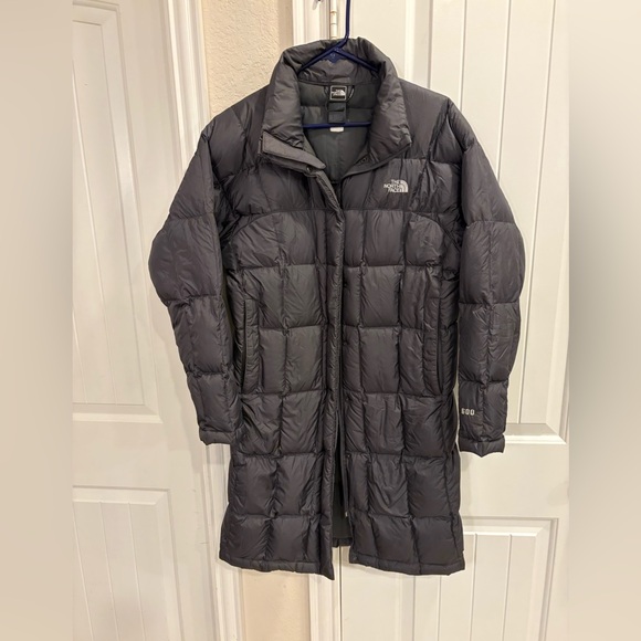 THE NORTH FACE WOMENS BROWN M METROPOLIS LONG 600 DOWN COAT JACKET PARKA - Picture 1 of 3